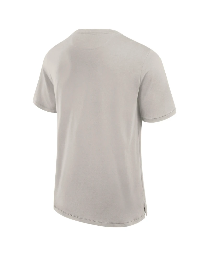 Fanatics Men's Cream New York Knicks Crossover Collection Pull Up Jumper Shot Premium T-Shirt