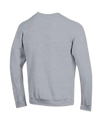 Champion Men's Heather Gray Florida State Seminoles Basic Arch Fleece Pullover Sweatshirt
