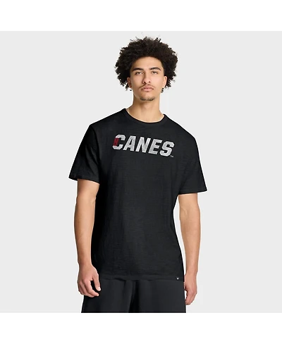 Fanatics Men's Black Carolina Hurricanes Play Distressed Wordmark Stadium Slub T-Shirt