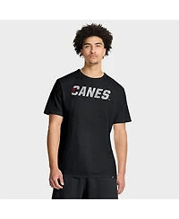 Fanatics Men's Black Carolina Hurricanes Play Distressed Wordmark Stadium Slub T-Shirt