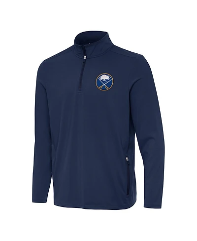 Antigua Men's Navy Buffalo Sabres Perilous Quarter-Zip Sweatshirt