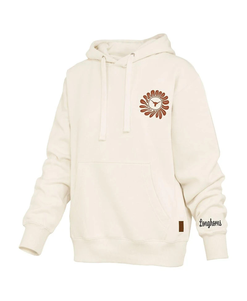 Pressbox Women's Cream Texas Longhorns Elena Janise Hoodie