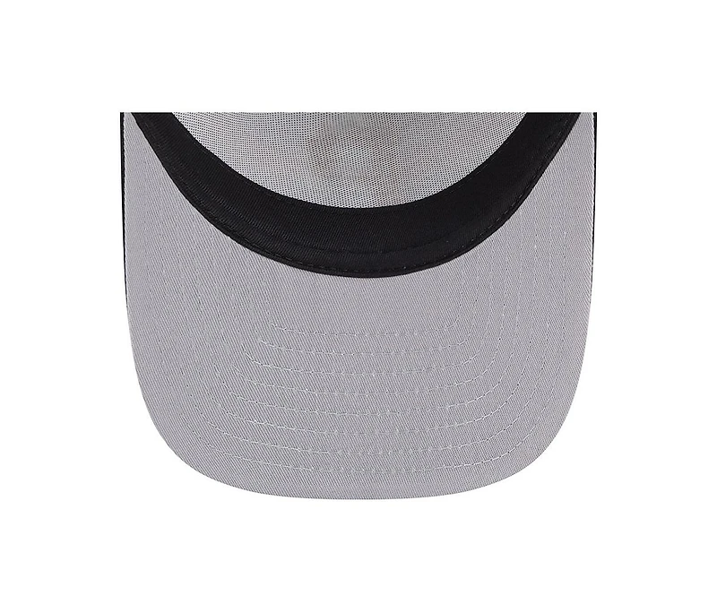 New Era Men's Cream/Black Pittsburgh Pirates Banner A-Frame 9FIFTY Trucker Snapback Hat