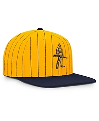 Nike Men's Gold West Virginia Mountaineers 2026 Primetime Pin Stripe 2-Tone Snapback Hat