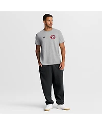 Nike Men's Heather Gray Cincinnati Reds Cooperstown 2-Hit T-Shirt