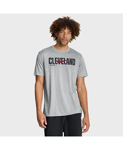 Nike Men's Heather Gray Cleveland Guardians Swoosh Legend Dri-fit T-Shirt