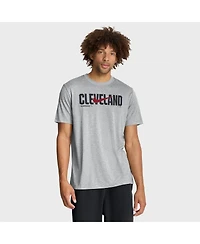 Nike Men's Heather Gray Cleveland Guardians Swoosh Legend Dri-fit T-Shirt