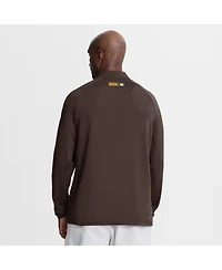 Nike Men's Brown San Diego Padres Authentic Collection Dri-fit Raglan Half-Zip Pullover Sweatshirt