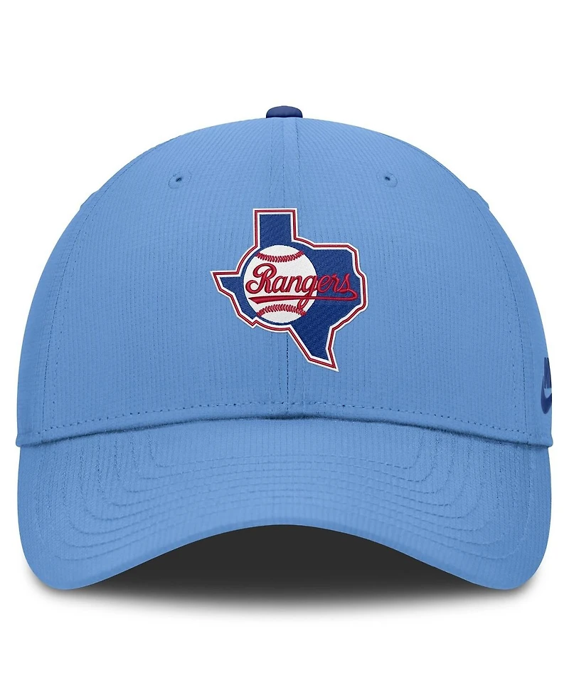 Nike Men's Light Blue Texas Rangers Cooperstown Club Dri-fit Adjustable Hat