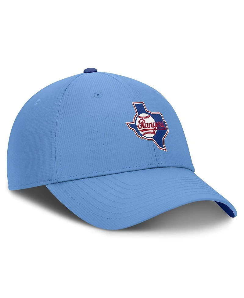 Nike Men's Light Blue Texas Rangers Cooperstown Club Dri-fit Adjustable Hat