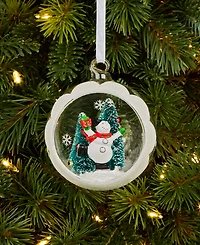 Holiday Lane Christmas Cheer Snowman Half-Ball Ornament, Macy's Exclusive