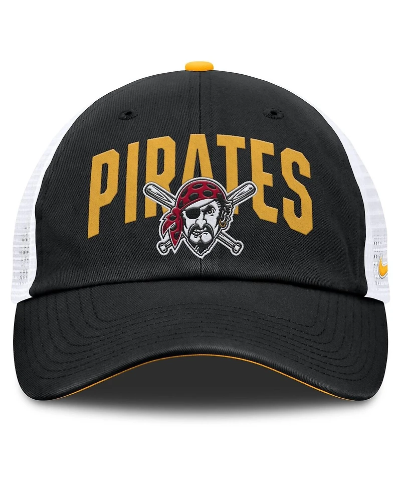 Nike Men's Black Pittsburgh Pirates Primetime Club Adjustable Trucker Hat