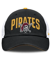 Nike Men's Black Pittsburgh Pirates Primetime Club Adjustable Trucker Hat