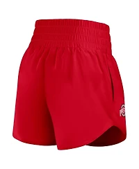 Nike Women's Scarlet Ohio State Buckeyes Performance One Dri-fit High-Rise Shorts