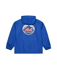 Mitchell & Ness Men's Royal New York Mets Full-Snap Hooded Coaches Jacket
