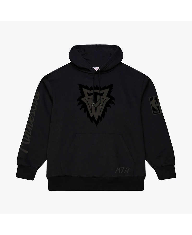 Mitchell & Ness Men's Black Minnesota Timberwolves Phantom Fleece Hoodie