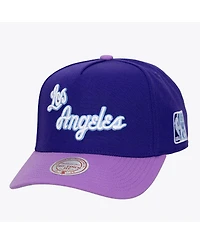 Mitchell & Ness Men's Purple Los Angeles Lakers Hardwood Classics Legendary Away Pro-Pinch Adjustable Hat