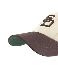 '47 Brand Men's x Rawlings Natural/Brown San Diego Padres Pinstripe Clean Up Adjustable Hat