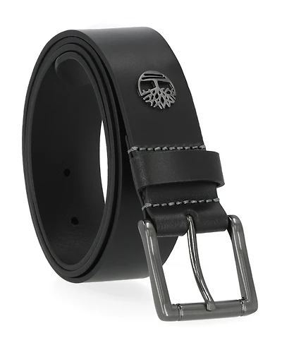 Timberland Men's Metal Tree Logo Belt