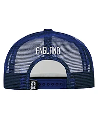 Outerstuff Men's White/Royal England National Team Defender Adjustable Trucker Hat