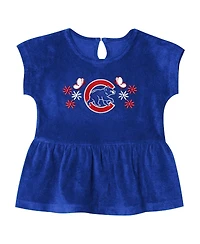 Outerstuff Girls Toddler 2-Piece Royal Chicago Cubs Hop Base Fashion T-Shirt and Shorts Set
