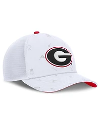 Nike Men's White Georgia Bulldogs Country Club Golfin' Rise Trucker Adjustable Hat