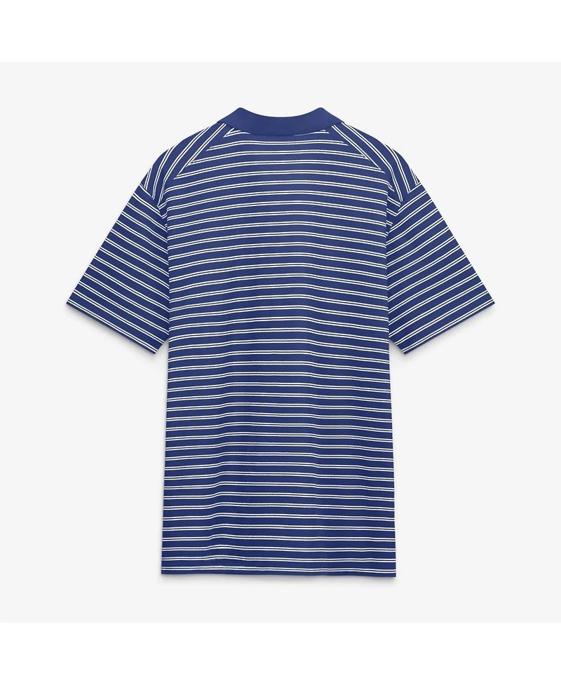 Nike Men's Royal/White Los Angeles Dodgers Striped Victory Dri-fit Polo Shirt