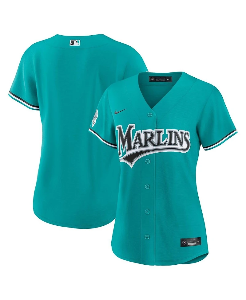 Nike Women's Teal Miami Marlins Alternate Stadium Jersey