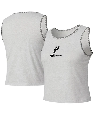 Concepts Sport Women's Gray San Antonio Spurs Neptune Hacci Knit Tank Top