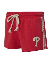 Concepts Sport Women's Red Philadelphia Phillies Birch French Terry Shorts