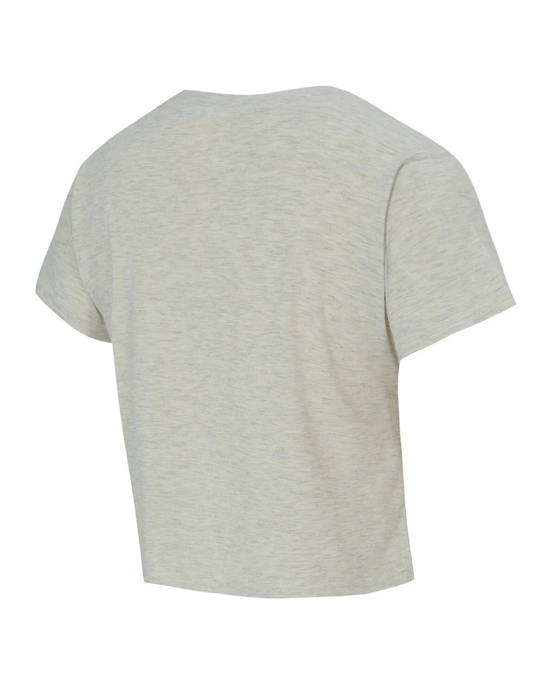 Concepts Sport Women's Cream Houston Astros Birch Cropped T-Shirt