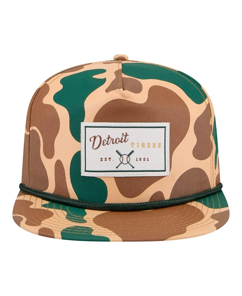 New Era Men's Camo Detroit Tigers Duck 19TWENTY Adjustable Hat