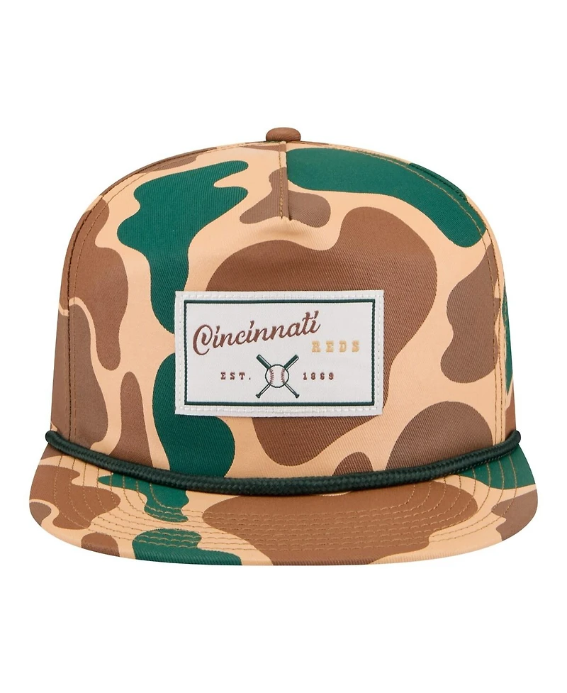 New Era Men's Camo Cincinnati Reds Duck 19TWENTY Adjustable Hat