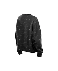 New Era Women's Black Pittsburgh Pirates Throwback Oversized Boxy Sweatshirt