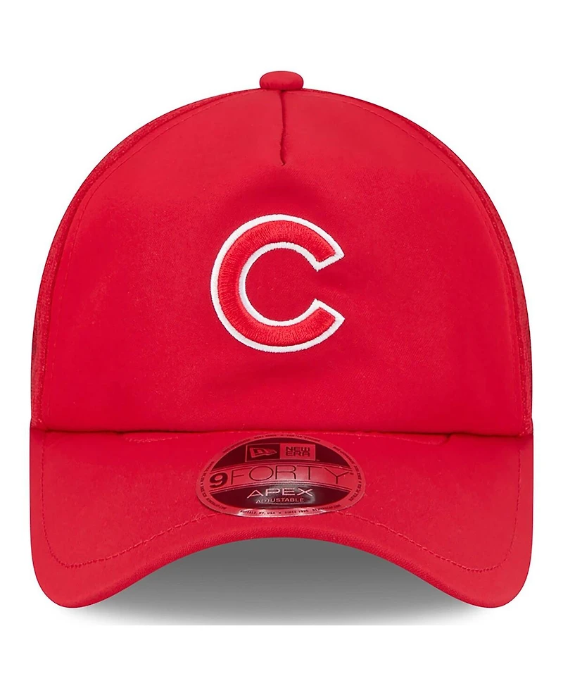 New Era Men's Chicago Cubs 2026 Batting Practice Apex 9FORTY Adjustable Trucker Hat
