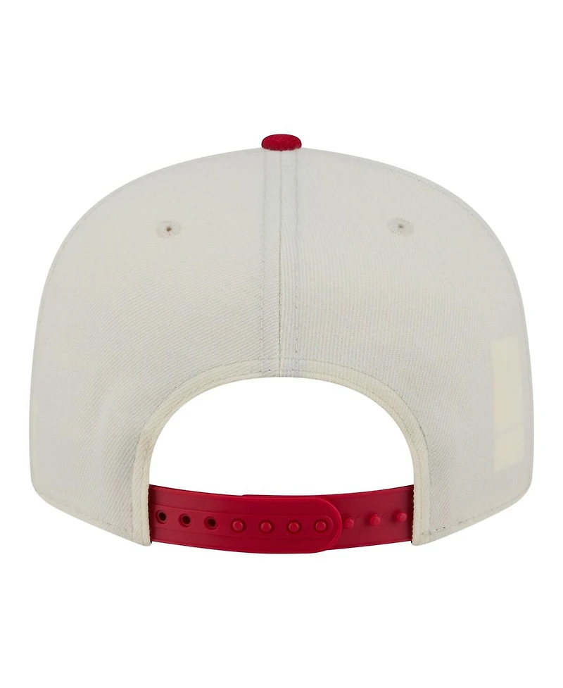 New Era Men's Cream/Red Philadelphia Phillies Localized 9FIFTY Snapback Hat