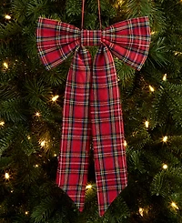 Holiday Lane Cozy Cabin Fabric Bow Ornament, Macy's Exclusive