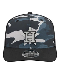 New Era Men's Black Houston Astros Tonal Camo 9SEVENTY Stretch-Snap Hat