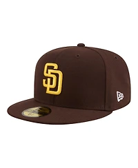 New Era Men's Brown San Diego Padres Hidden Hit 59FIFTY Fitted Hat