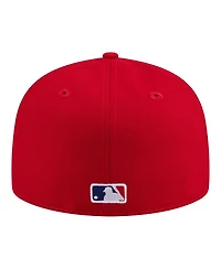 New Era Men's Red Philadelphia Phillies Hidden Hit 59FIFTY Fitted Hat
