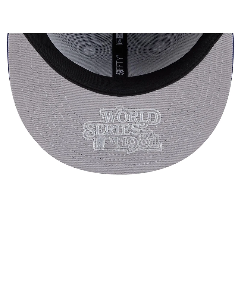 New Era Men's Royal Los Angeles Dodgers Hidden Hit 59FIFTY Fitted Hat