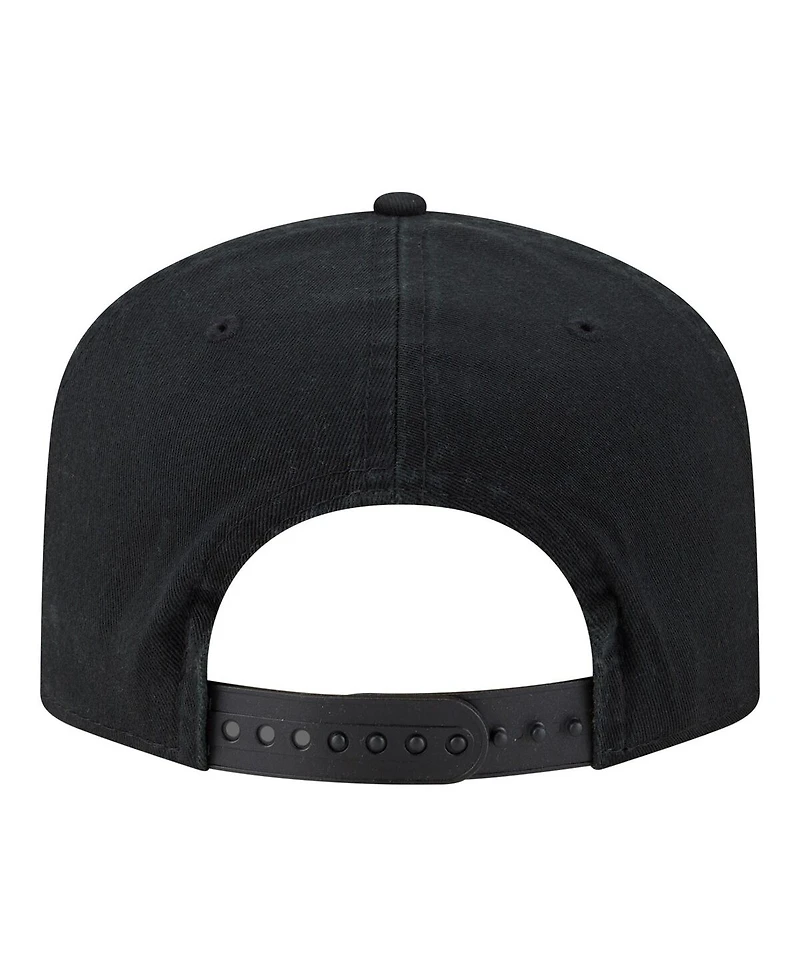 New Era Men's Black Chicago White Sox Stacked 19TWENTY Adjustable Hat