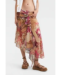 Desigual Women's Printed Midi Skirt