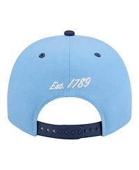 New Era Men's Carolina Blue/Navy North Carolina Tar Heels Two-Tone Arched 9FIFTY Snapback Hat