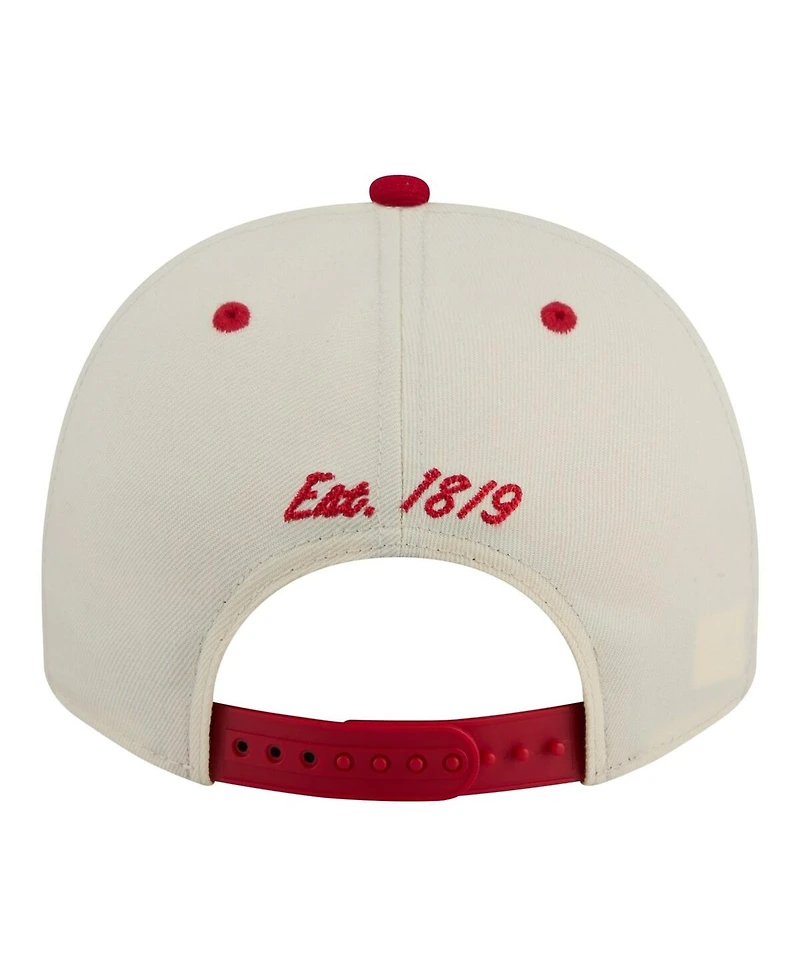 New Era Men's Cream/Red Cincinnati Bearcats Two-Tone Arched 9FIFTY Snapback Hat