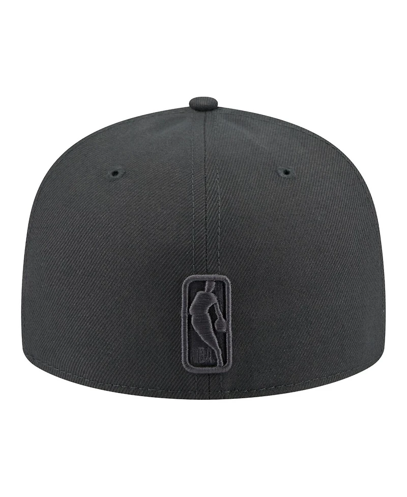 New Era Men's Charcoal Los Angeles Lakers Tonal Color Pack 59FIFTY Fitted Hat