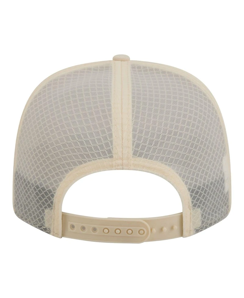 New Era Men's Light Beige New York Mets Color Pack 9SEVENTY Trucker Adjustable Hat