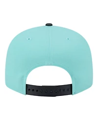 New Era Men's Turquoise/Charcoal San Jose Sharks Two-Tone Color Pack 9FIFTY Snapback Hat