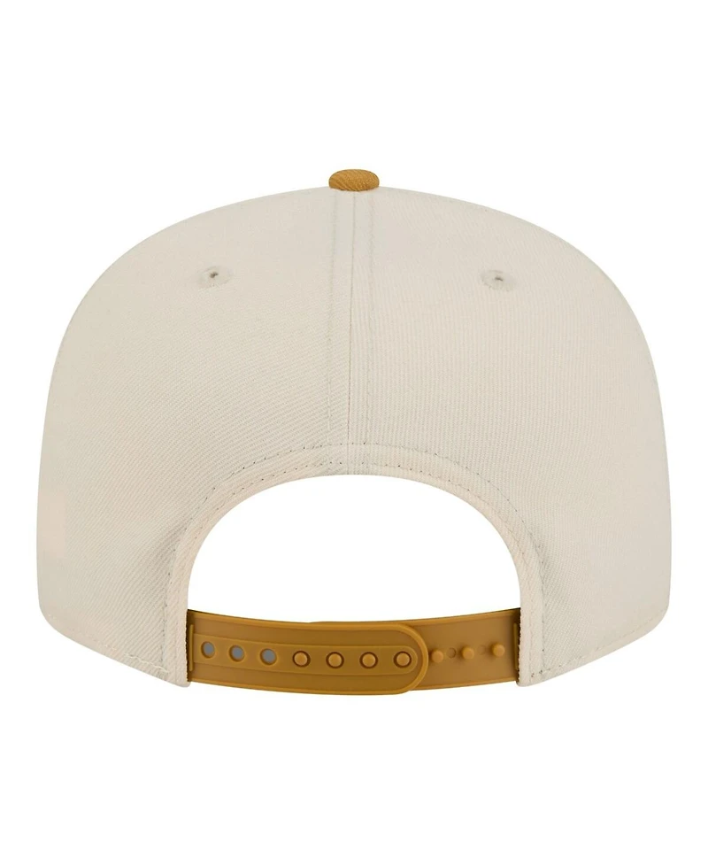 New Era Men's Cream/Tan Minnesota Timberwolves Two-Tone Color Pack 9FIFTY Snapback Hat