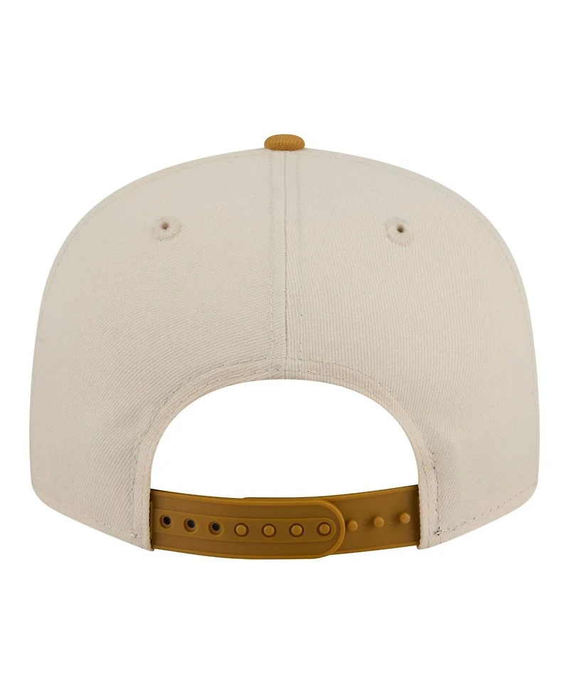 New Era Men's Cream/Tan Cleveland Cavaliers Two-Tone Color Pack 9FIFTY Snapback Hat